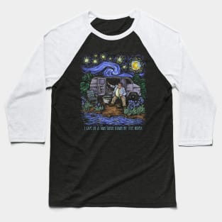 Van Gogh Down By the River Baseball T-Shirt